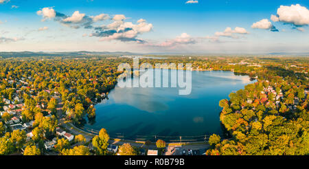 Luftaufnahme von See Parsippany, Stockfoto