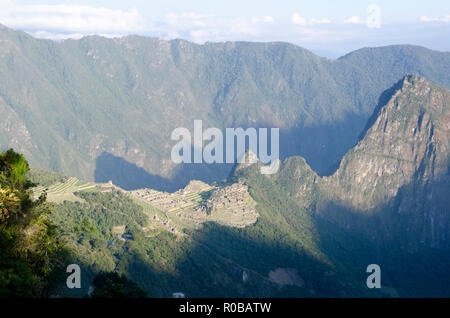 Machu Picchu, Huayna Picchu, Peru Stockfoto