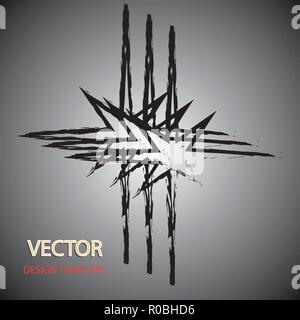 Vektor Stern. Retro Star. Star Hintergrund. Black Star. Star Sign. Stern-symbol. Star-Logo. Sternsymbol. Stock Vektor