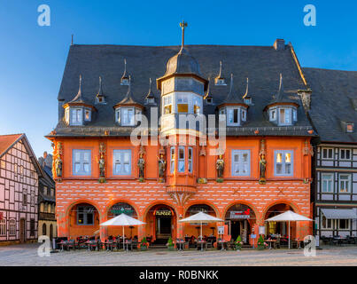 Kaiserworth (Gildehaus aus Stoff Händler), UNESCO-Weltkulturerbe am Marktplatz in Goslar. Niedersachsen Deutschland, Europa Stockfoto