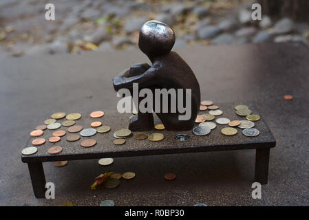 Das Bügeleisen Boy Statue Stockfoto