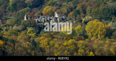 Haddon Hall (Tudor country house) in der Nähe von Bakewell, Derbyshire, England Stockfoto