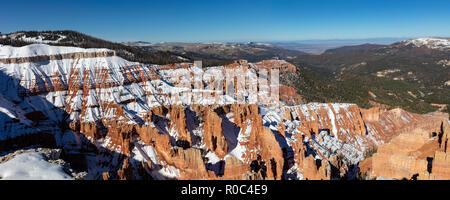 Cedar Breaks National Monument im Winter, Utah Stockfoto