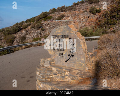 Die berühmte Höhle NE Milatos Kreta, Griechenland. Stockfoto
