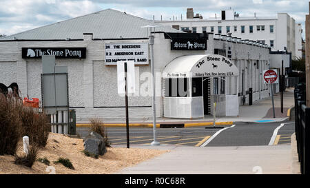 Das Stone Pony Musikveranstaltungen und die Bar in Asbury Park, new Jesrsey, USA. Schuss aus der Vorderseite der Räumlichkeiten und zeigt den Haupteingang Stockfoto