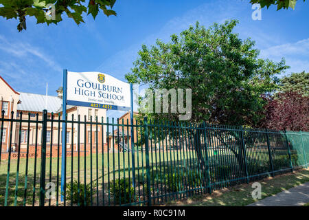 Goulburn öffentliche High School in Goulburn Stadtzentrum, New South Wales, Australien Stockfoto