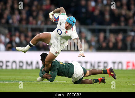 England's Jack Nowell in Aktion im Herbst Länderspiel in Twickenham Stadium, London. Stockfoto