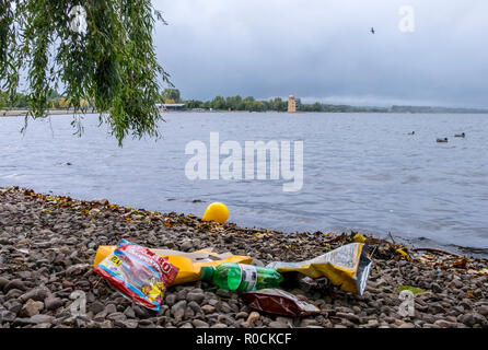 Wurf in malerischen Orten fiel Stockfoto