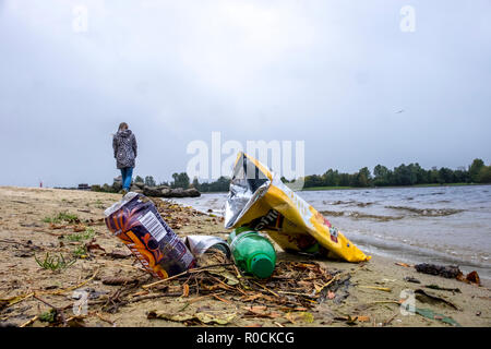 Wurf in malerischen Orten fiel Stockfoto