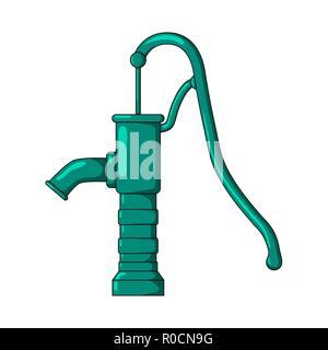 Grünes Wasser pumpe Design auf weißem Hintergrund Stock Vektor