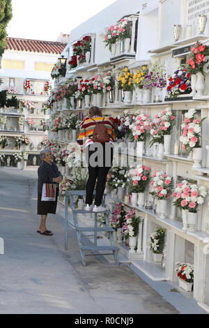 Dia Del Muerto Frigiliana Spanien Stockfoto