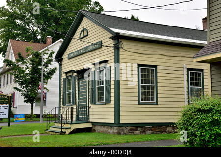 Öffentliche Bibliothek Gebäude in der Stadt Nassau in Rensselaer County, New York, United States Stockfoto