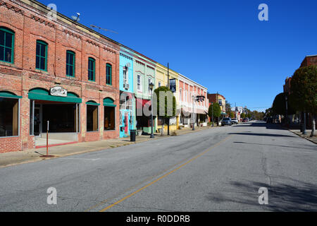 Einen Ruhigen Nachmittag in der Küstenstadt Plymouth North Carolina. Stockfoto