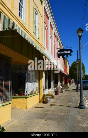 Einen Ruhigen Nachmittag in der Küstenstadt Plymouth North Carolina. Stockfoto