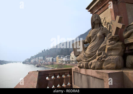 Die Stadt Heidelberg in Deutschland, Fragmente. Stockfoto