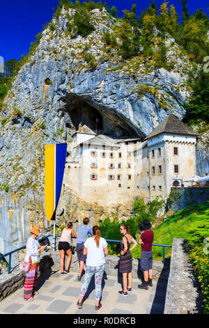 Burg Predjama. Burg Predjama. Oberkrain Region. Slowenien, Europa. Stockfoto