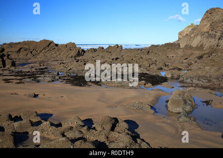 Sandymouth Bay, Bude, Cornwall, England Stockfoto