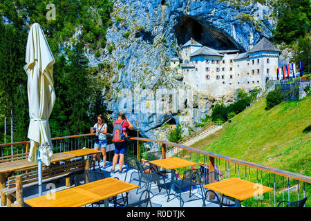 Burg Predjama. Burg Predjama. Oberkrain Region. Slowenien, Europa. Stockfoto