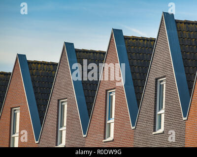 Moderne Reihenhäuser im Netherlnds Stockfoto