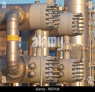 Neue, moderne Gas- und Verarbeitungsbetrieb Stockfoto