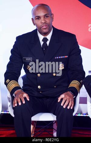 Werbung Woche Kampf oder Flucht aus New York mit: US Surgeon General Dr. Jerome Adams Wo: New York, New York, United States Wenn: 03 Okt 2018 Credit: Patricia Schlein/WENN.com Stockfoto