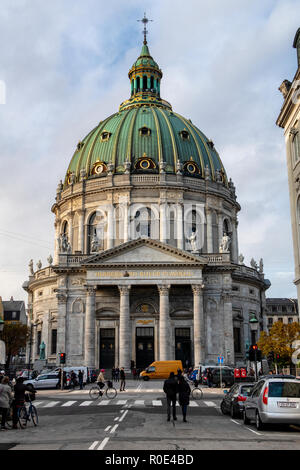 Frederik's Kirche (Frederiks Kirke), wie der Marmor Kirche, Kopenhagen, Dänemark bekannt. Marmorkirke Kirche Stockfoto