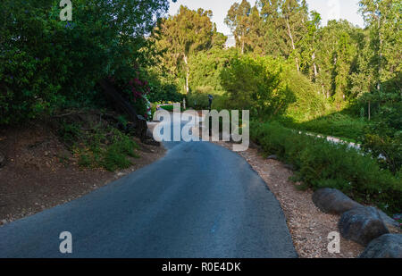 Zugang für Behinderte Wege bei der Natur Resort Hotel im oberen Galiläa Golan in Israel. Stockfoto