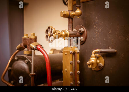 Dampfmaschine, close-up. Stockfoto
