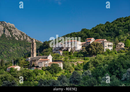 Stadt Sorio, Nebbio Region, Departement Haute-Corse, Korsika, Frankreich Stockfoto