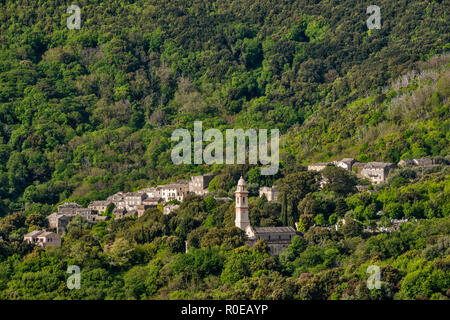 Chapelle St-Martin in Sisco, Cap Corse, Haute-Corse, Korsika, Frankreich Stockfoto