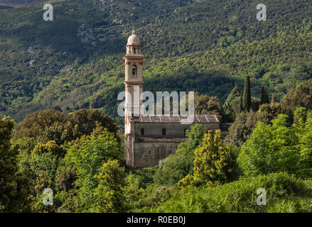 Chapelle St-Martin in Sisco, Cap Corse, Haute-Corse, Korsika, Frankreich Stockfoto