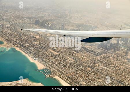 Dubai-Blick aus der Luft Stockfoto