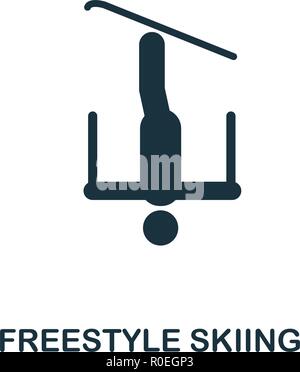 Freestyle Symbol. Premium Design von Winter Sport Kollektion. UX und UI. Pixel Perfect freestyle Symbol für Web Design, Apps,-Softw. Stock Vektor