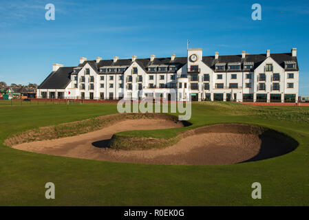 Carnoustie Golf Course und Hotel, Angus, Schottland. Stockfoto