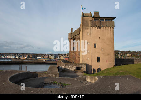 Broughty Castle, Broughty Ferry, Dundee, Tayside, Schottland. Stockfoto