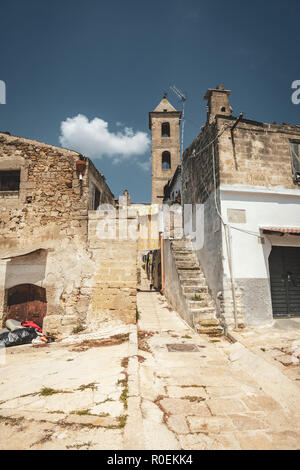 Das alte Dorf von spinazzola in der Region Apulien, Italien Stockfoto