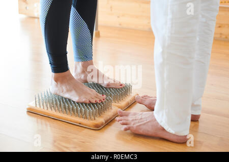 Yoga Therapie Praxis Stockfoto