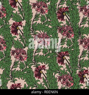 Magic Tulpen nahtlose Muster. Stock Vektor