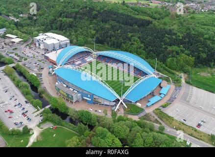 JOHN SMITHS STADION HUDDERSFIELD TOWN FOOTBALL CLUB 2018 Stockfoto