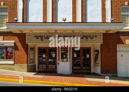 Staatliche Kino, 12 West Nelson Street, Lexington, Virginia Stockfoto