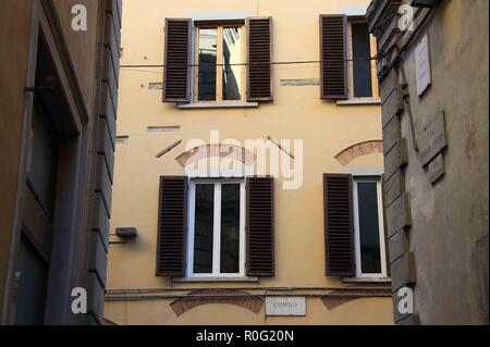 Via Dello Studio in Florenz Stockfoto