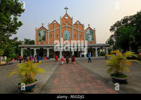 Der hl. Johannes der Täufer Kirche an Tumulia Dorf Kaliganj in Gazipur Bezirk. Bangladesch Stockfoto