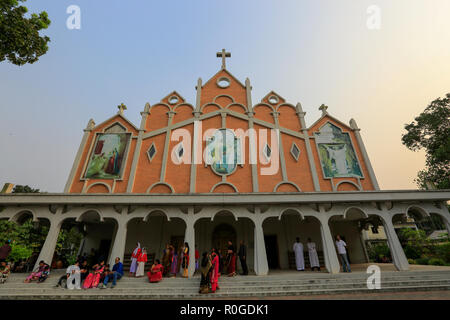Der hl. Johannes der Täufer Kirche an Tumulia Dorf Kaliganj in Gazipur Bezirk. Bangladesch Stockfoto