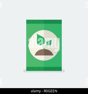 Dünger im flachen Stil. Vector Illustration Stock Vektor