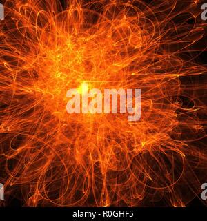 Fire ball Hintergrund Stockfoto