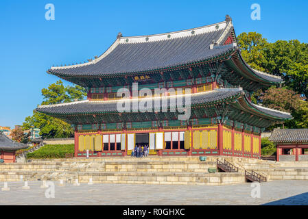 Injeongjeon, Aula der Changdeokgung, Seoul Stockfoto