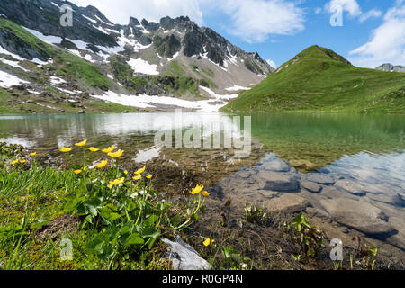 Lac d'Amour See in der Nähe von Lac de Roselend Reservoir, Frankreich, Europa, EU Stockfoto