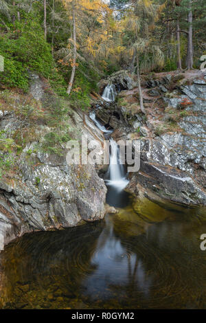 Die Wasserfälle von Bruar, Perth und Kinross, Schottland Stockfoto