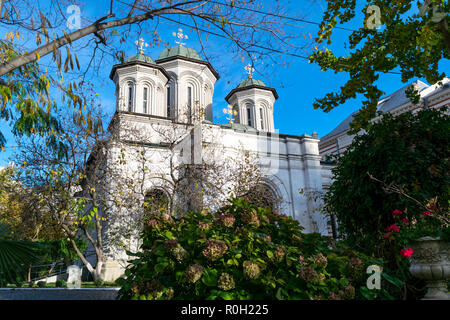 Bukarest, Rumänien - November 04, 2018: Radu Voda Kloster Saint Nectarios von Aegina und die Heilige Dreifaltigkeit in Bukarest, Rumänien gewidmet Stockfoto