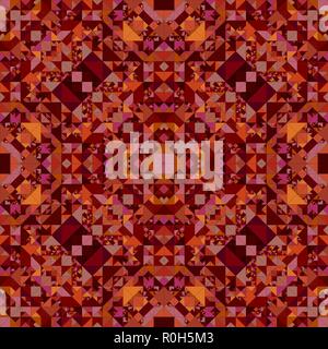 Braun abstract wiederholen Dreieck Mosaik Kaleidoskop Tapete Muster Stock Vektor